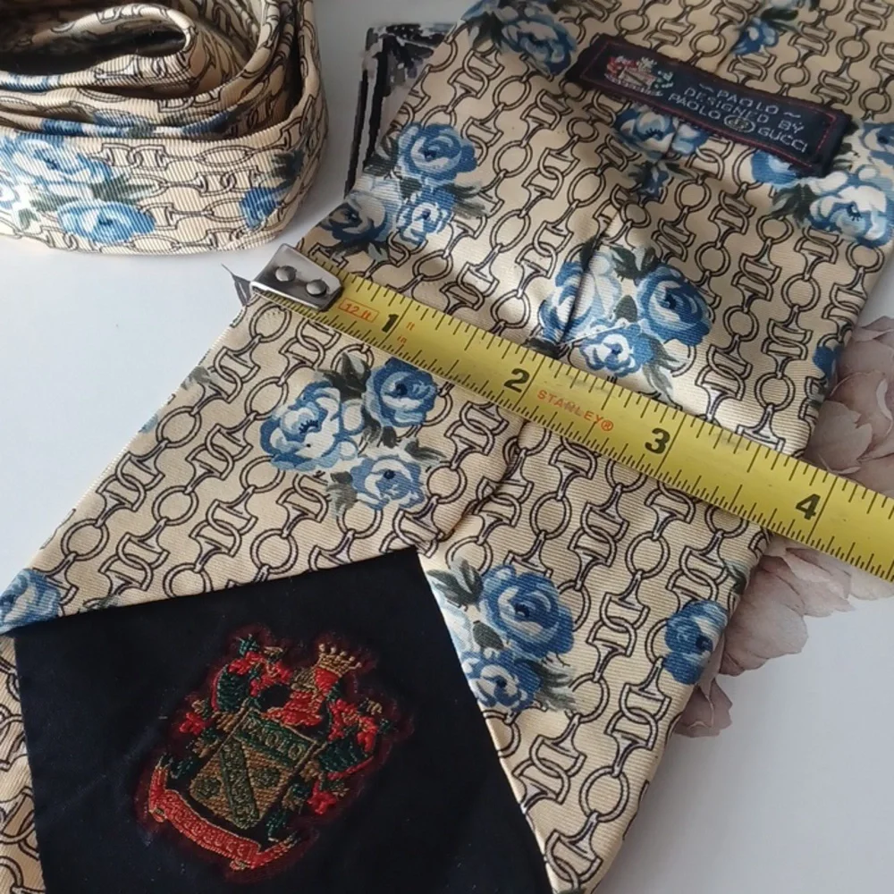 Vintage Paolo Gucci Silk Horse Bit Tie